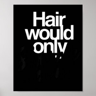 Póster El cabello solo ralentizaría el humor calvo divert