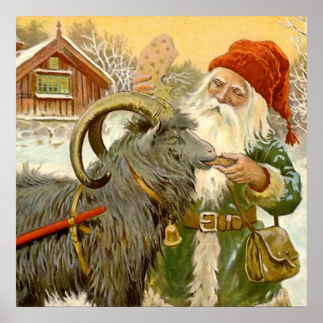 Póster “El cabrito de trineo” de Jenny Nystrom (Frente)