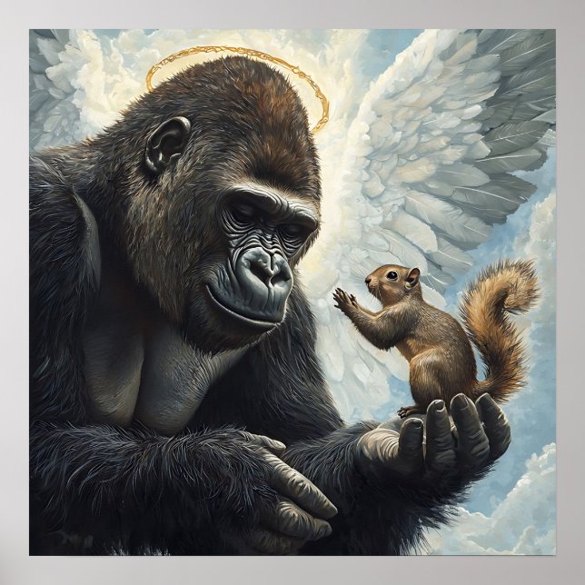 Póster El cacahuete de la ardilla y el harambe se encuent (Frente)