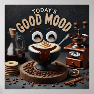Póster El café Bella Artes del buen humor de hoy