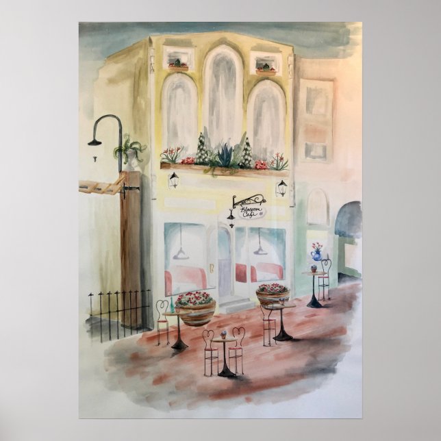 Póster El Café Blossom (Frente)