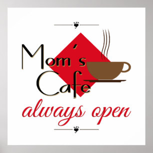 Póster El café de mamá siempre abierto