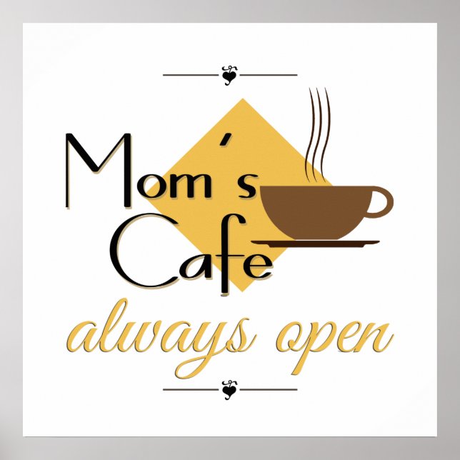 Póster El café de mamá siempre abierto (Frente)