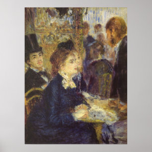 Póster El Café de Pierre Renoir, Impresionismo Vintage