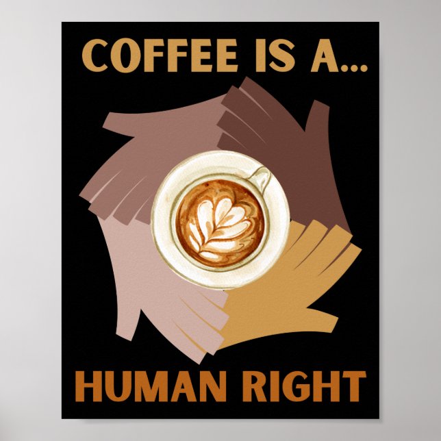 PÓSTER EL CAFÉ ES... DERECHO HUMANO (Frente)