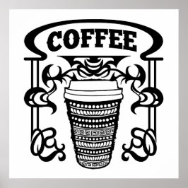 Póster El café es la bebida favorita de todos