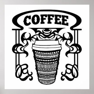 Póster El café es la bebida favorita de todos