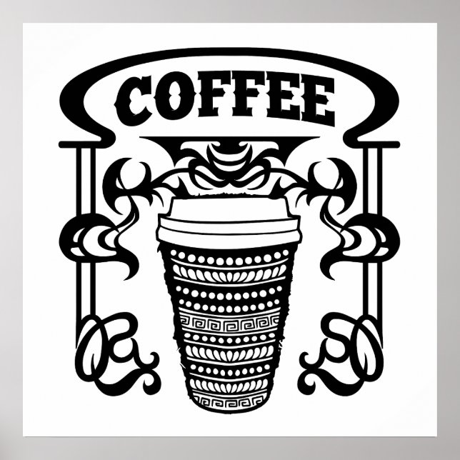 Póster El café es la bebida favorita de todos (Frente)