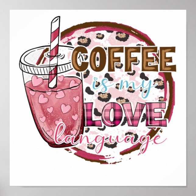 Póster El café es mi lenguaje de amor (Frente)