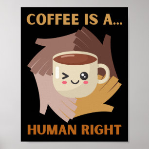 PÓSTER EL CAFÉ ES UN DERECHO HUMANO