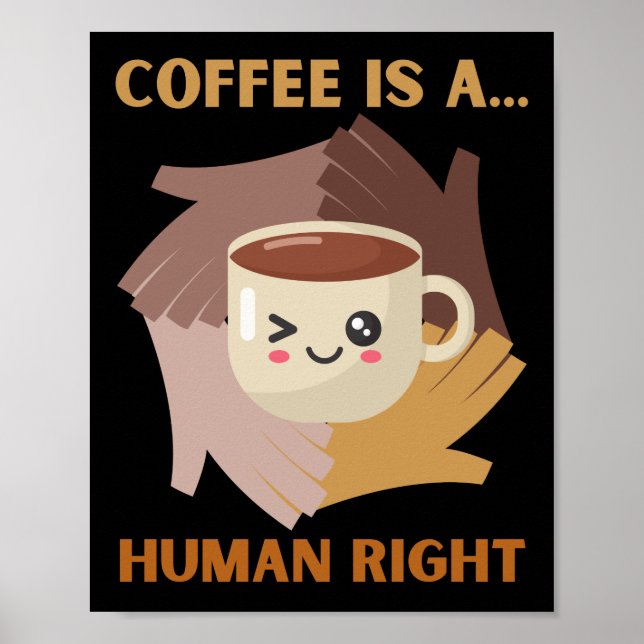 PÓSTER EL CAFÉ ES UN DERECHO HUMANO (Frente)