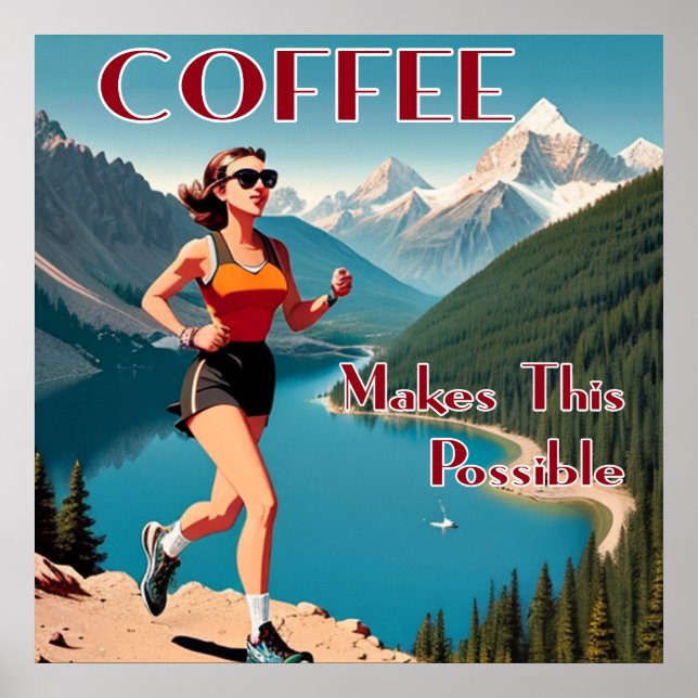 Póster El Café Hace Posible Esta Carrera (Frente)