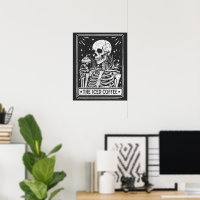 El Café Helado Skeleton Halloween Café Lover