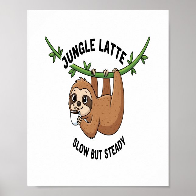 Póster El café matutino de Sloth (Frente)