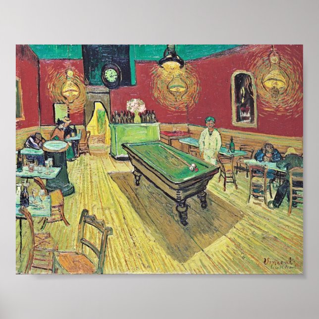 Póster El café nocturno de Van Gogh (Frente)