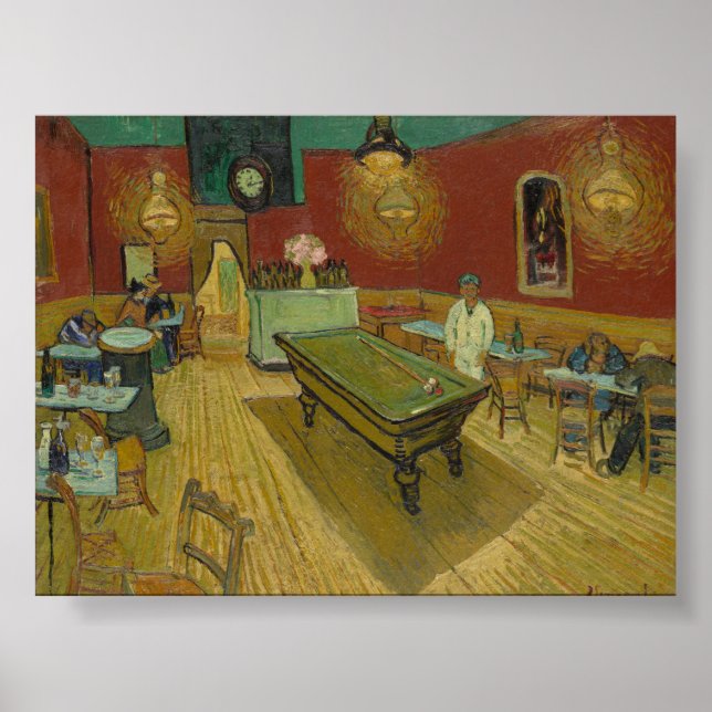 Póster El café nocturno de Van Gogh (Frente)