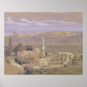 Póster El Cairo desde la Puerta del Ciudadano, mirando ha