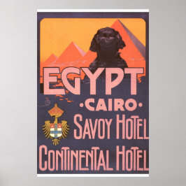 Póster El Cairo Poster de Viajes Vintage de Egipto