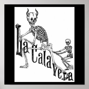 Póster El Calavera infernal. El día de los muertos