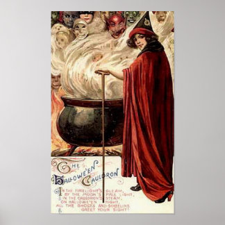 Póster El caldero de Halloween