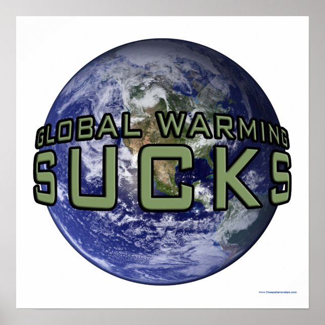 Póster El calentamiento global golpea al Poster (Frente)