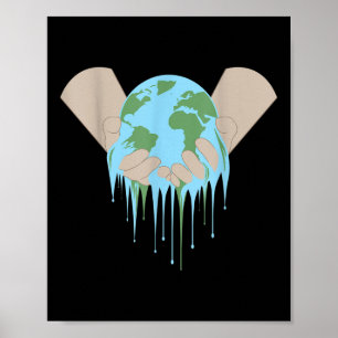 Póster El calentamiento global, la protección del medio a