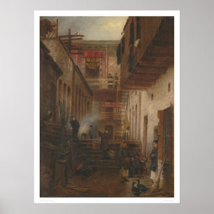 Póster El callejón de Chinatown, canta el lavado de Yuen