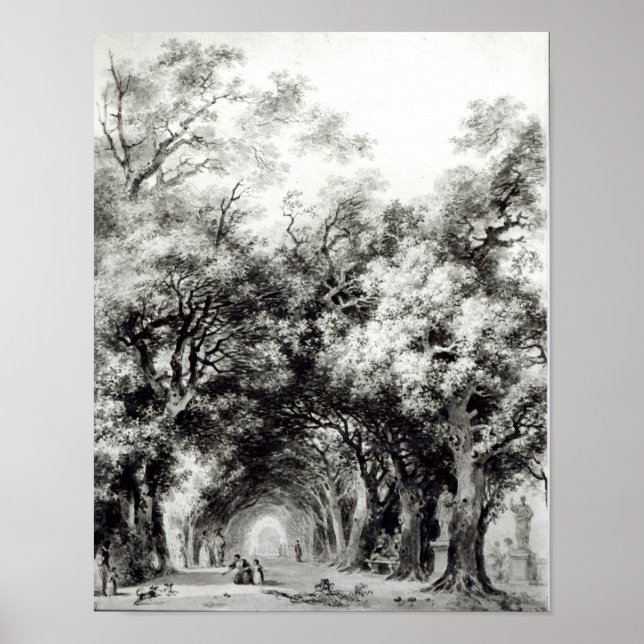 Póster El callejón oscuro, c.1773-74 (Frente)