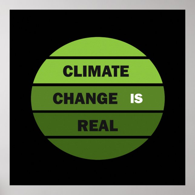 Póster el cambio climático es real (Frente)