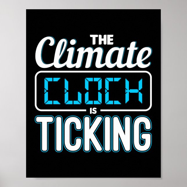 Póster El cambio climático está afectando al cambio climá (Frente)