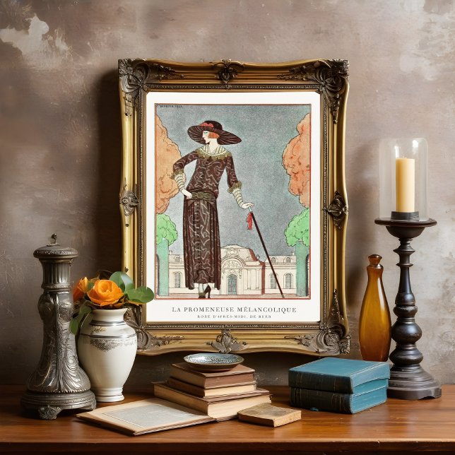 Póster El caminante melancólico de George Barbier (Subido por el creador)