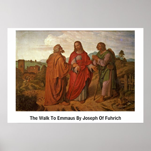 Póster El Camino A Emmaus Por Joseph De Fuhrich (Frente)