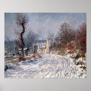 Póster El camino a Giverny, invierno, 1885