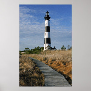 Póster El camino al faro de la isla Bodie