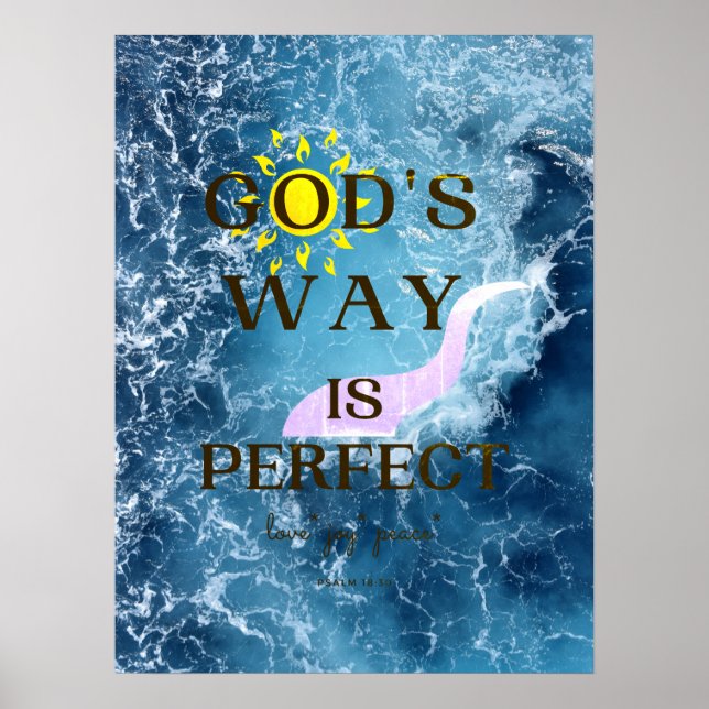 Póster El camino de Dios es el Poster perfecto (Frente)