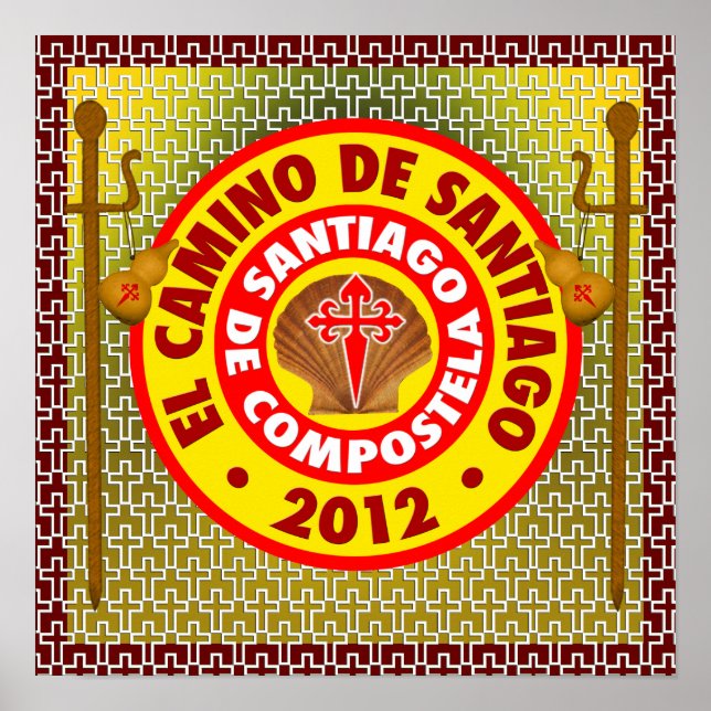 Póster El Camino de Santiago de Compostela (Frente)