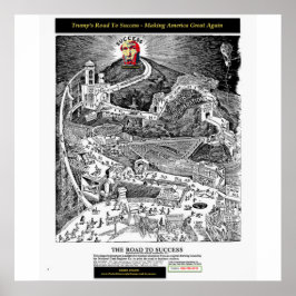 Póster El Camino De Trump Hacia La Poster Del Éxito: Hace