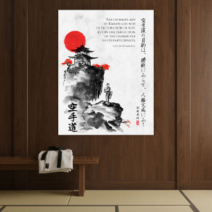 Póster El Camino del Karate - Sabiduría de Gichin Funakos