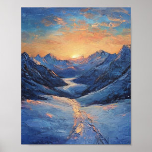 Póster El Camino Dorado: Un Despertar Glacial en Medio De