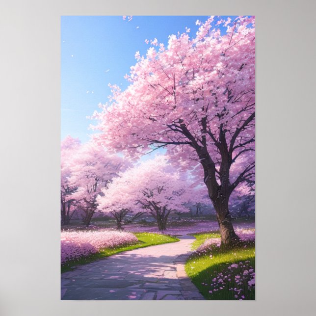 Póster El camino hacia la belleza de la primavera (Frente)