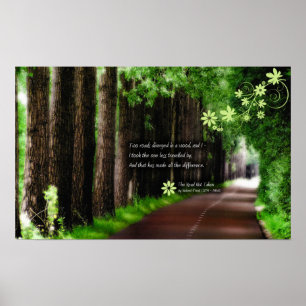 Póster El camino no viajado