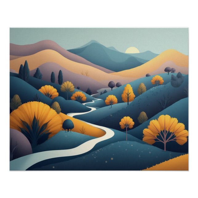 Póster El camino sinuoso (Anverso)