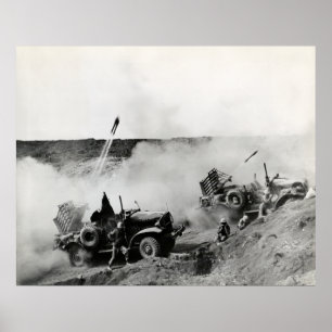 Póster El camión marino de WWII LOS E.E.U.U. montó los