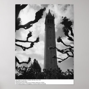 Póster El Campanile, UC Berkeley, 1965