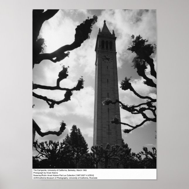 Póster El Campanile, UC Berkeley, 1965 (Frente)