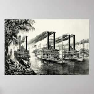 Póster El campeón del Misisipi - Una carrera