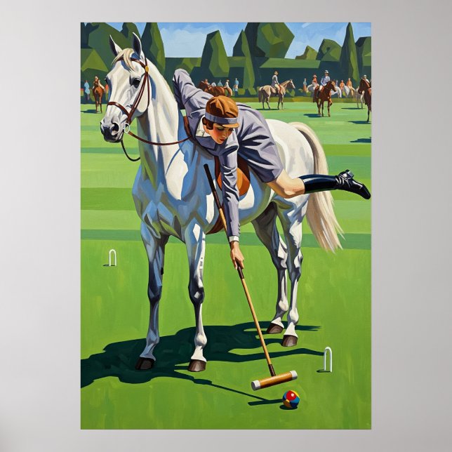 Póster El campeón ecuestre de croquet (Frente)