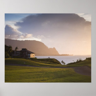 Póster El campo de golf de Makai en Princeville