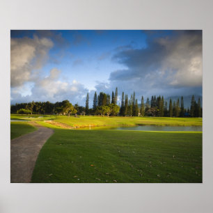 Póster El campo de golf Makai en Princeville