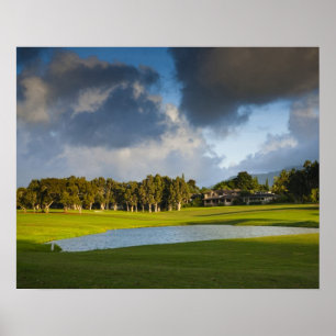 Póster El campo de golf Makai en Princeville